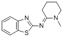 CAS 登录号:84859-09-6, N-(1-甲基-2-哌啶基亚基)-2-苯并噻唑胺