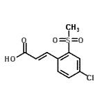 CAS 登录号：849035-82-1， (2E)-3-[4-氯-2-(甲基磺酰基)苯基]丙烯酸