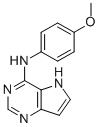 CAS 登录号：84905-69-1， N-(4-甲氧基苯基)-5H-吡咯并(3,2-d)嘧啶-4-胺