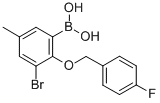 CAS#: 849062-41-5, B-[3-Bromo-2-[(4-fluorophenyl)methoxy]-5-methylphenyl]-Boronic acid
