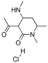 CAS 登录号：84912-06-1， 3-乙酰基-1,6-二甲基-4-(甲基氨基)哌啶-2-酮单盐酸盐