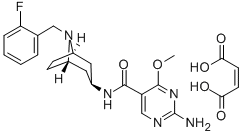 CAS 登录号：84936-80-1， 2-氨基-N-(8-(2-氟苄基)-3-beta-去甲莨菪烷基)-4-甲氧基-5-嘧啶甲酰胺