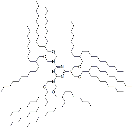 CAS#: 84962-46-9, N,N,N',N',N'',N''-Hexakis[[(2-Octyldodecyl)Oxy]Methyl]-1,3,5-Triazine-2,4,6-Triamine