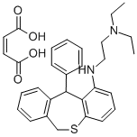 CAS 登录号：84964-47-6， 11-(2-二乙基氨基乙胺)-11-苯基-6,11-二氢二苯并[b,e]硫杂卓马来酸盐