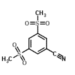 CAS 登录号：849924-84-1， 3,5-二(甲基磺酰基)苯甲腈