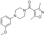 CAS#: 850215-28-0, (3,5-Dimethyl-4-Isoxazolyl)[4-(3-Methoxyphenyl)-1-Piperazinyl]-Methanone