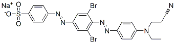 CAS#: 85030-25-7, Sodium 4-[[3,5-Dibromo-4-[[4-[(2-Cyanoethyl)Ethylamino]Phenyl]Azo]Phenyl]Azo]Benzenesulphonate