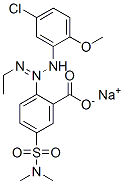 CAS 登录号：85030-44-0， 2-(3-(5-氯-2-甲氧基苯基)-1-乙基三氮烯-2-基)-5-((二甲基氨基)磺酰基)苯甲酸钠