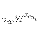 CAS#: 85030-63-3, 4,4'-Bis({1-[(4-methoxyphenyl)amino]-1,3-dioxo-2-butanyl}diazenyl)-2,2'-biphenyldisulfonic acid