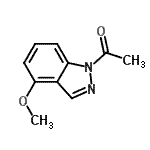 CAS 登录号：850363-63-2， 1-(4-甲氧基-1H-吲唑-1-基)乙酮