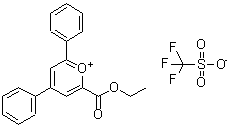 CAS 登录号：85056-65-1， 2-(乙氧羰基)-4,6-二苯基吡喃鎓三氟甲烷磺酸盐