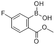 CAS 登录号：850568-05-7， 5-氟-2-甲氧羰基苯硼酸