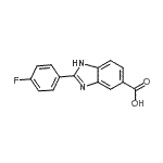 CAS#: 850705-30-5, 2-(4-Fluorophenyl)-1H-benzimidazole-5-carboxylic acid