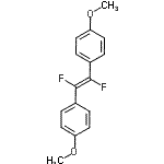 CAS 登录号：85074-88-0， 1,1'-[(E)-1,2-二氟-1,2-乙烯二基]二(4-甲氧基苯)
