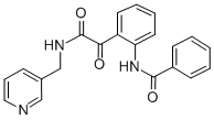 CAS 登录号:85080-26-8, 2-(苯甲酰基氨基)-alpha-氧代-N-(3-吡啶基甲基)-苯乙酰胺