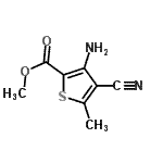 CAS#: 85092-72-4, Methyl 3-amino-4-cyano-5-methyl-2-thiophenecarboxylate