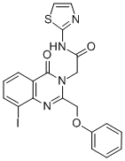 CAS#: 85099-84-9, 8-Iodo-4-Oxo-2-(Phenoxymethyl)-N-Thiazolyl-3(4H)-Quinazolineacetamide