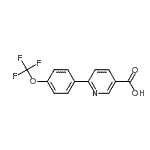CAS#: 851266-73-4, 6-[4-(Trifluoromethoxy)phenyl]nicotinic acid