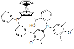 CAS#: 851308-47-9, (S)-(-)-[(S)-2-Diphenylphosphinoferrocenyl][2-Bis(3,5-Dimethyl-4-Methoxyphenyl)Phosphinophenyl]Methanol