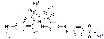 CAS#: 85135-90-6, Trisodium 7-Acetamido-4-Hydroxy-3-[[2-Sulphonato-4-[(4-Sulphonatophenyl)Azo]Phenyl]Azo]Naphthalene-2-Sulphonate