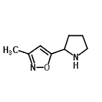 CAS#: 851434-82-7, 3-Methyl-5-(2-pyrrolidinyl)-1,2-oxazole
