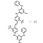CAS 登录号：85169-38-6， 铵钠2,2'-[(E)-1,2-乙烯二基]二{5-[(4-氨基-6-苯胺基-1,3,5-三嗪-2-基)氨基]苯磺酸酯}(1:1:1)