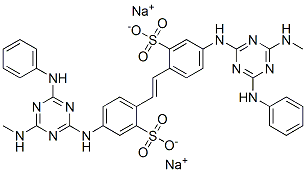 CAS#: 85187-74-2, Sodium 4,4'-Bis[[6-Anilino-4-(Methylamino)-1,3,5-Triazin-2-Yl]Amino]Stilbene-2,2'-Disulphonate