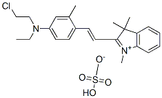 CAS#: 85187-84-4, 2-[2-[4-[(2-Chloroethyl)Ethylamino]-O-Tolyl]Vinyl]-1,3,3-Trimethyl-3H-Indolium Hydrogen Sulphate