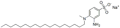 CAS 登录号：85204-32-6， 3-氨基-4-(甲基十八烷基氨基)苯磺酸钠