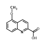 CAS 登录号：852402-70-1， 5-甲氧基-2-喹啉羧酸