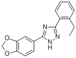 CAS#: 85303-87-3, 3-(2-Ethylphenyl)-5-Piperonyl-1H-1,2,4-Triazole
