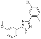 CAS#: 85303-96-4, 3-(5-Chloro-O-Tolyl)-5-(3-Methoxyphenyl)-1H-1,2,4-Triazole