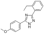 CAS 登录号：85303-99-7， 3-(2-乙基苯基)-5-(4-甲氧基苯基)-1H-1,2,4-三唑