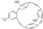 CAS 登录号：85318-25-8， 片叶苔素 A