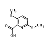 CAS 登录号：85330-61-6， 3,6-二(甲硫基)-2-吡啶羧酸