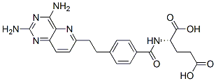 CAS 登录号：85345-35-3， (2S)-2-[[4-[2-(2,4-二氨基-3,5,10-三氮杂双环[4.4.0]十-2,4,7,9,11-五烯-9-基)乙基]苯甲酰基]氨基]戊烷二酸