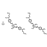 CAS#: 85392-69-4, Bis[3,5-bis({4-[(2-methoxyethyl)(methyl)amino]phenyl}diazenyl)-1,4-dimethyl-4,5-dihydro-1H-1,2,4-triazol-1-ium] tetrachlorozincate(2-)