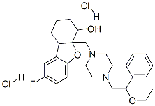 CAS#: 85418-61-7, 4a-[[4-(2-Ethoxy-2-Phenyl-Ethyl)Piperazin-1-Yl]Methyl]-8-Fluoro-2,3,4,9b-Tetrahydro-1H-Dibenzofuran-4-Ol Dihydrochloride
