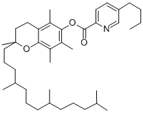 CAS 登录号：85446-70-4， alpha-生育酚 5-N-丁基-2-吡啶羧酸酯