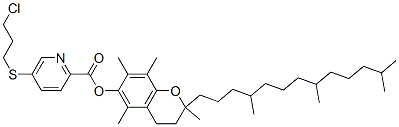 CAS#: 85446-89-5, [2,5,7,8-Tetramethyl-2-(4,8,12-Trimethyltridecyl)Chroman-6-Yl] 5-(3-Chloropropylsulfanyl)Pyridine-2-Carboxylate