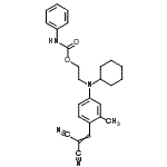 CAS 登录号：85455-51-2， 2-{环己基[4-(2,2-二氰基乙烯基)-3-甲基苯基]氨基}乙基苯基氨基甲酸酯