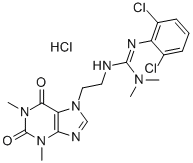 CAS#: 85461-01-4, 7-(2-(2-(2,6-Dichlorophenyl)-3,3-Dimethylguanidino)Ethyl)Theophylline Hydrochloride