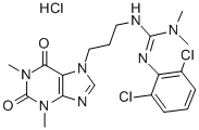 CAS#: 85461-02-5, 7-(3-(2-(2,6-Dichlorophenyl)-3,3-Dimethylguanidino)Propyl)Theophylline Hydrochloride