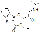 CAS#: 85462-71-1, Ethyl 6-[2-Hydroxy-3-(Propan-2-Ylamino)Propoxy]-8-Thiabicyclo[3.3.0]Octa-6,9-Diene-7-Carboxylate