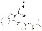 CAS 登录号：85462-85-7， 3-[2-羟基-3-(丙-2-基氨基)丙氧基]-4,5,6,7-四氢苯并噻吩-2-羧酸盐酸盐