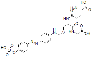 CAS 登录号：85473-31-0， 4'-磺酰基氧基-N-(谷胱甘肽-S-亚甲基)-4-氨基偶氮苯