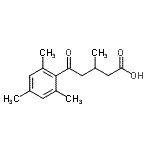 CAS 登录号：854858-95-0， 5-均三甲苯基-3-甲基-5-氧代戊酸