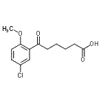 CAS 登录号：854879-20-2， 6-(5-氯-2-甲氧基苯基)-6-氧代己酸