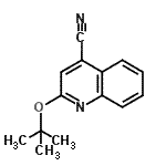 CAS 登录号：855165-25-2， 2-[(2-甲基-2-丙基)氧基]-4-喹啉甲腈