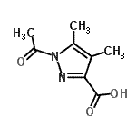 CAS 登录号：856063-84-8， 1-乙酰基-4,5-二甲基-1H-吡唑-3-羧酸